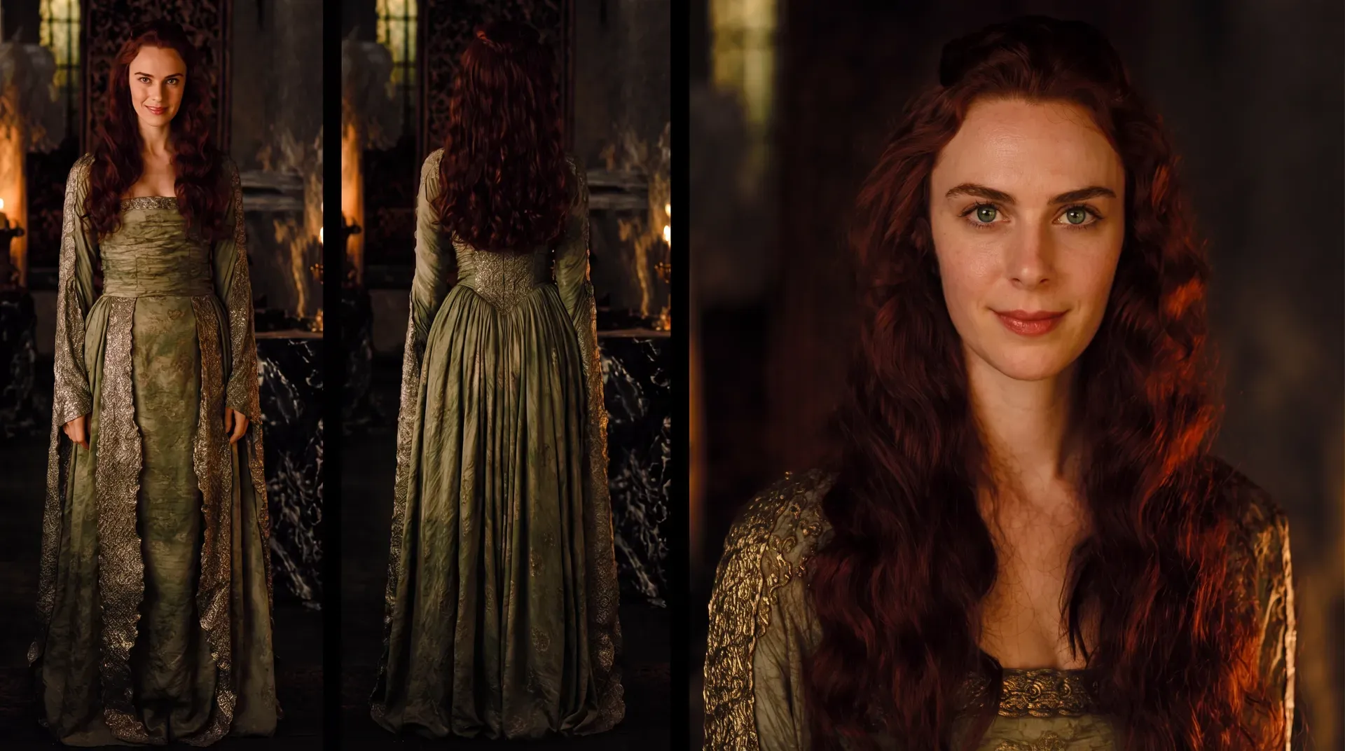 Studies of the queen — the court she holds, and the dream she cannot wake from